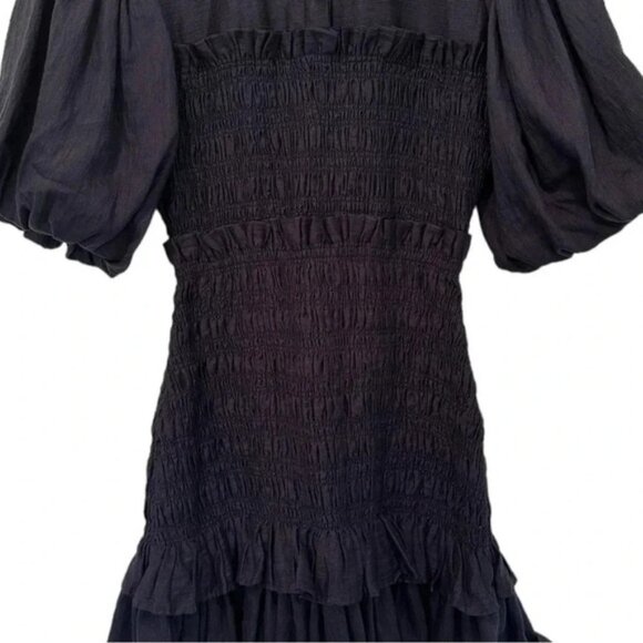 Acler Edna Linen-Blend Mini Dress sz 4 - Picture 8 of 16